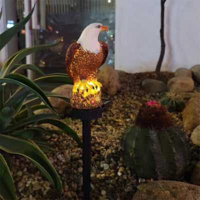 Aigle Lumineux Solaire LED Décoration de Jardin – recharge solaire autonome, sans fil