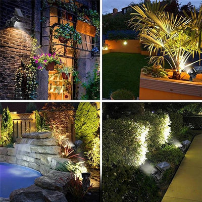 Spot solaire ajustable à piquer, éclairage de jardin