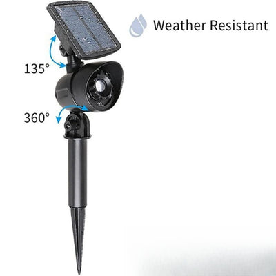 Spot solaire ajustable pour allée et massif de jardin