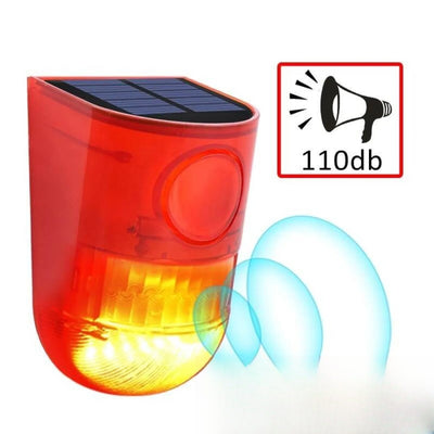 Alarme solaire sans fil extérieure 110 dB sécurité jardin - vue produit