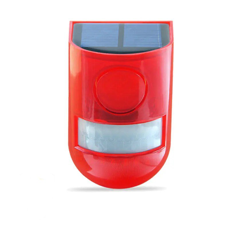 Alarme solaire sans fil extérieure lumineuse