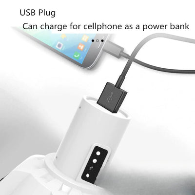 Recharge USB de l'ampoule solaire comme batterie externe