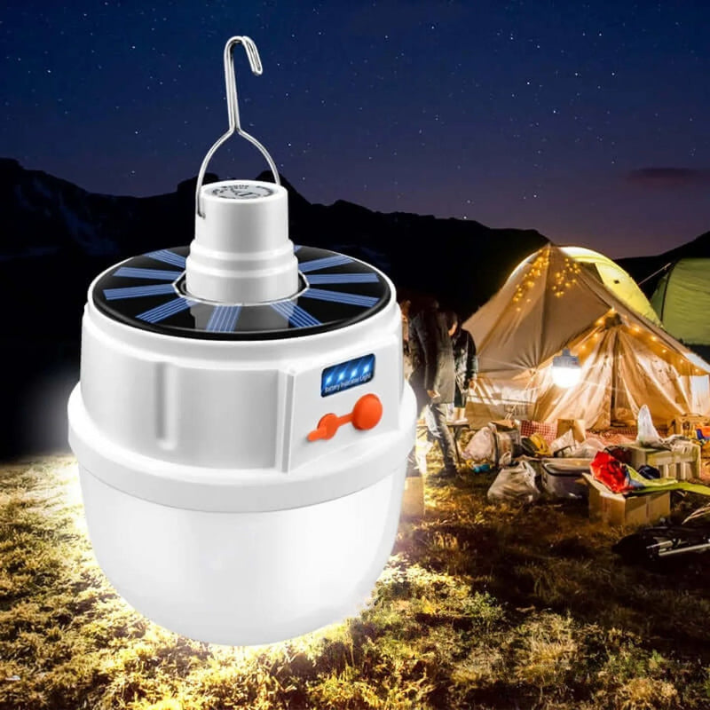 Ampoule solaire à suspendre LED extérieure nomade camping