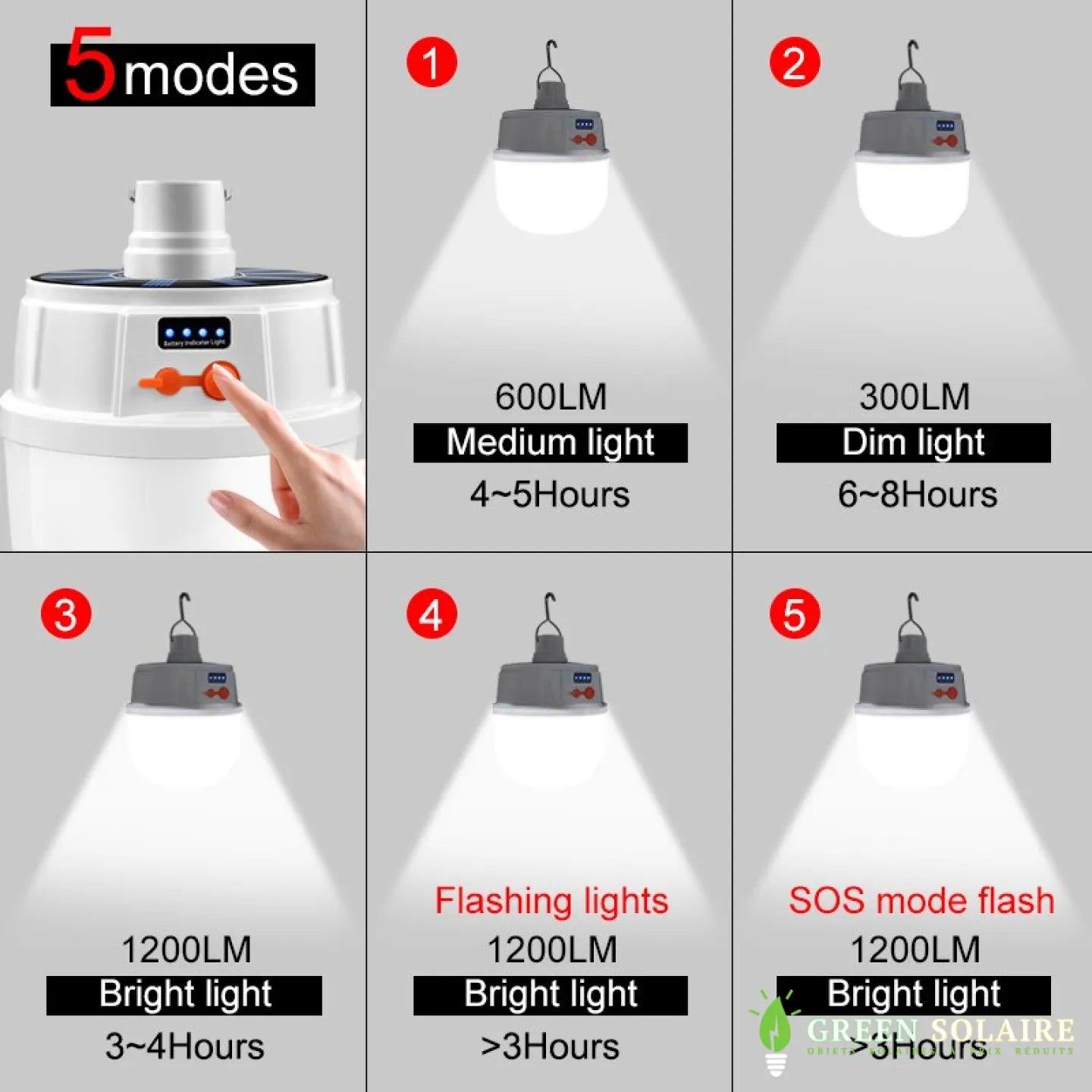 AMPOULE SOLAIRE À SUSPENDRE