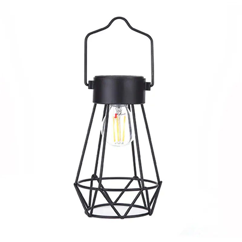 Ampoule suspendue solaire LED filament design noir