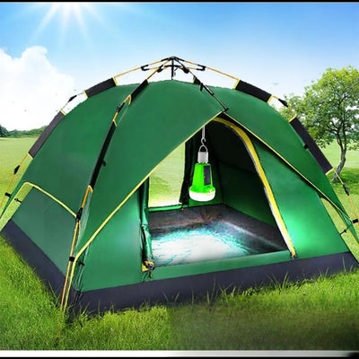 Ampoule LED solaire rechargeable utilisée en camping sous tente
