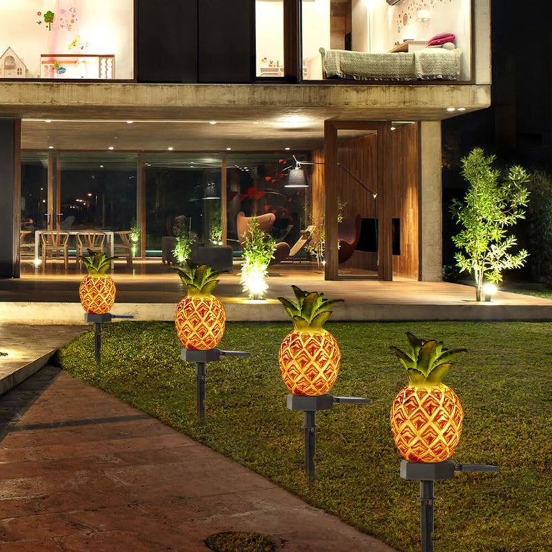 Lampe Ananas Solaire LED Décorative de Jardin