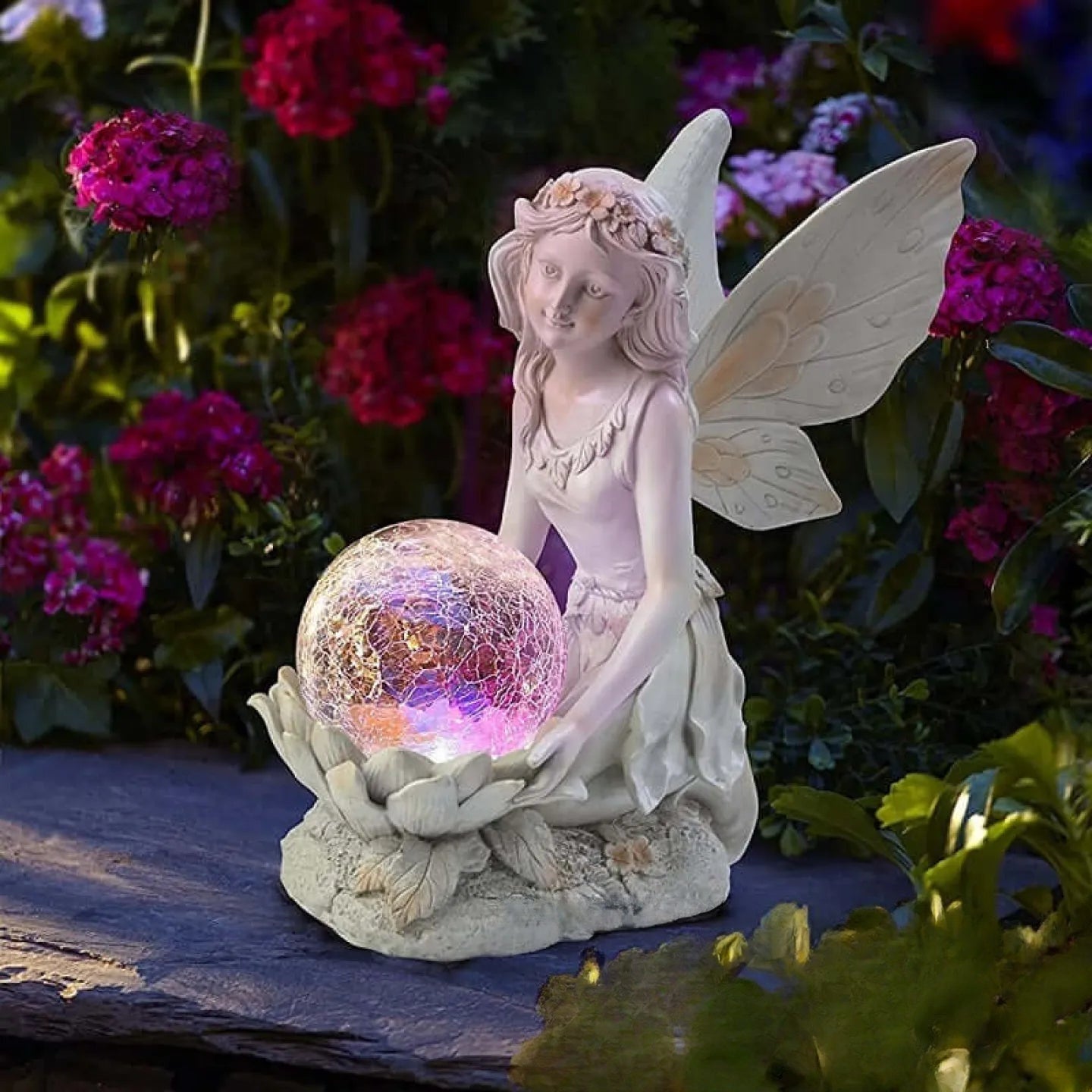 Ange Lumineux Solaire Décoration LED pour Jardin