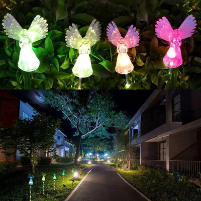 Lampe Solaire Ange Lumineux RGB LED Décorative