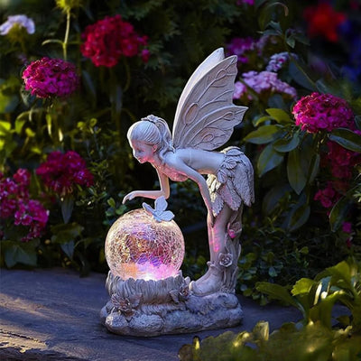 Ange Lumineux Solaire Décoration LED pour Jardin – ange lumineux allumé de nuit