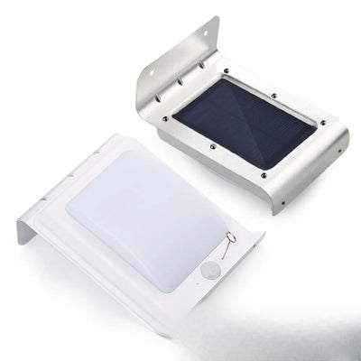Applique Solaire Murale LED en Aluminium Extérieure – boîtier aluminium et panneau solaire