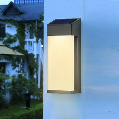 Applique Murale Solaire LED Design Contemporain Extérieur