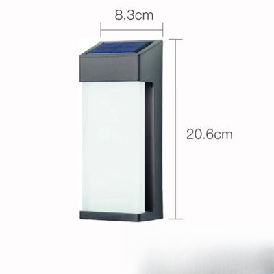 Applique Murale Solaire LED Design Contemporain Extérieur – installation murale en façade