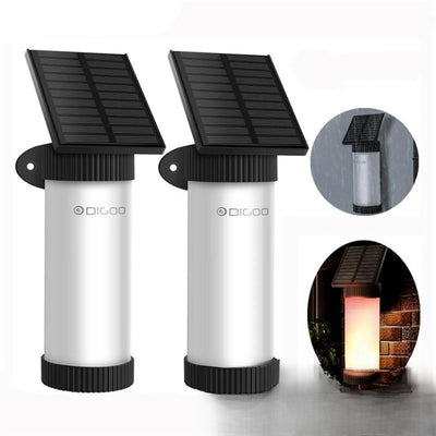 Applique Solaire Décorative Murale LED Jardin Lot de 2 – éclairage LED allumé de nuit