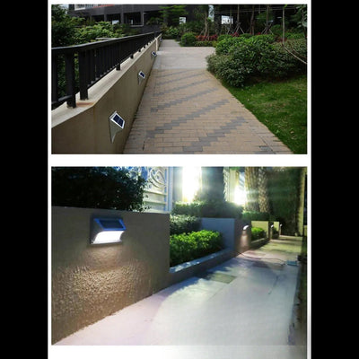 Applique Solaire Murale LED Design Extérieur Jardin – installation murale en façade