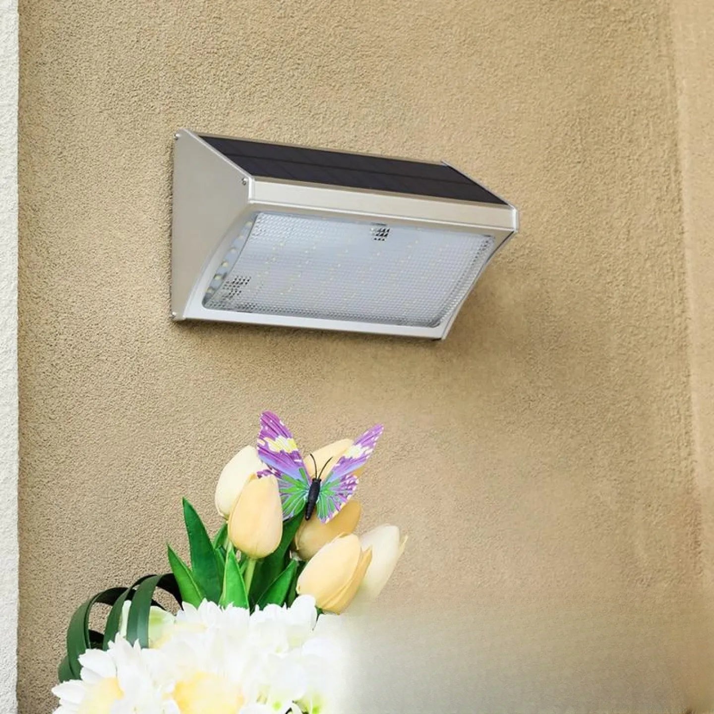 Applique Murale Solaire LED Design Extérieur Étanche IP65
