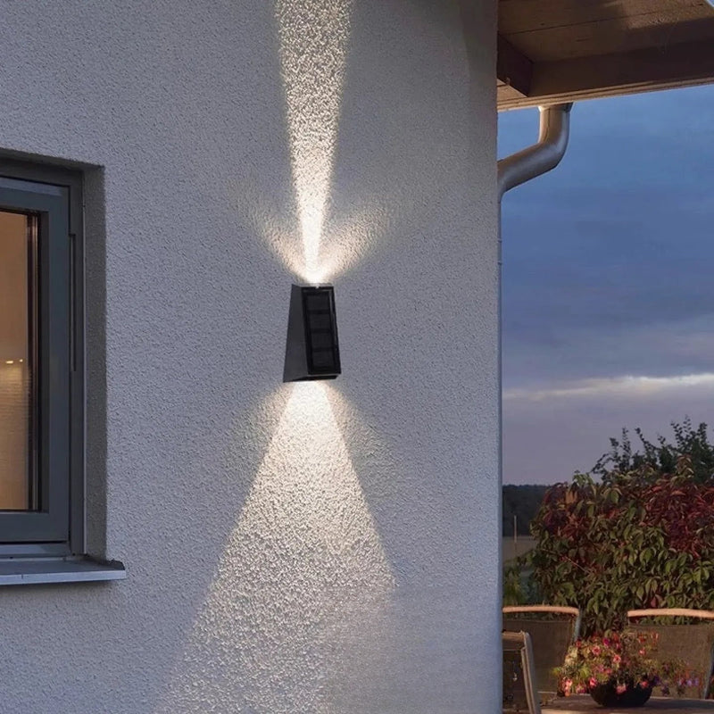 Applique Extérieure LED Solaire Éclairage Haut et Bas