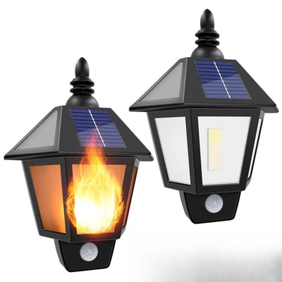 Applique murale solaire extérieure effet flamme LED