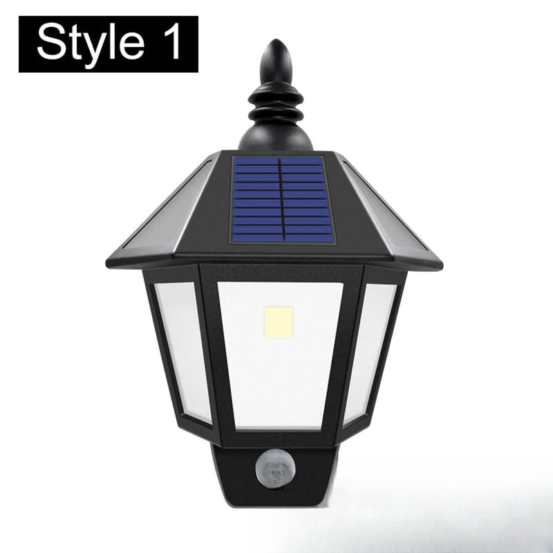 Applique murale solaire extérieure effet flamme LED