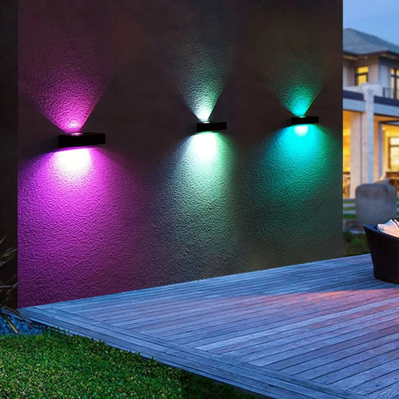 Applique Murale Solaire LED Éclairage Haut et Bas