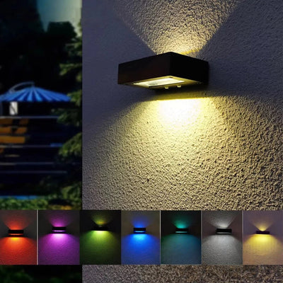 Applique Murale Solaire LED Éclairage Haut et Bas Couleurs