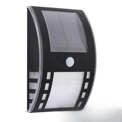Applique Solaire Murale Décorative en Inox — finition Graphite