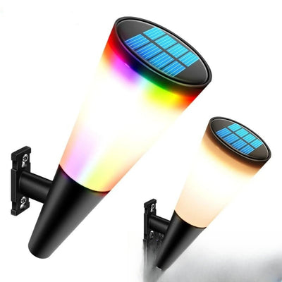 Applique solaire murale couleur changeante LED extérieur