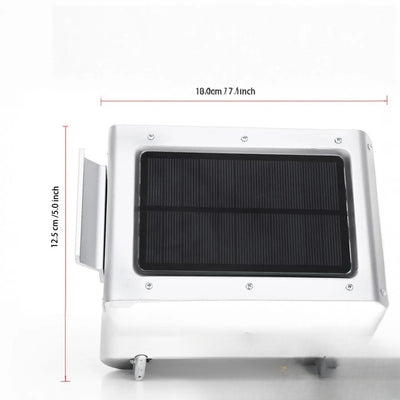 Applique solaire aluminium 300lm - dimensions