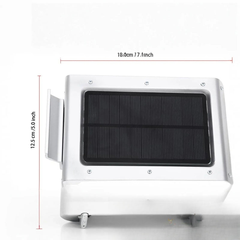 Applique solaire aluminium murale LED 300lm extérieur - vue produit