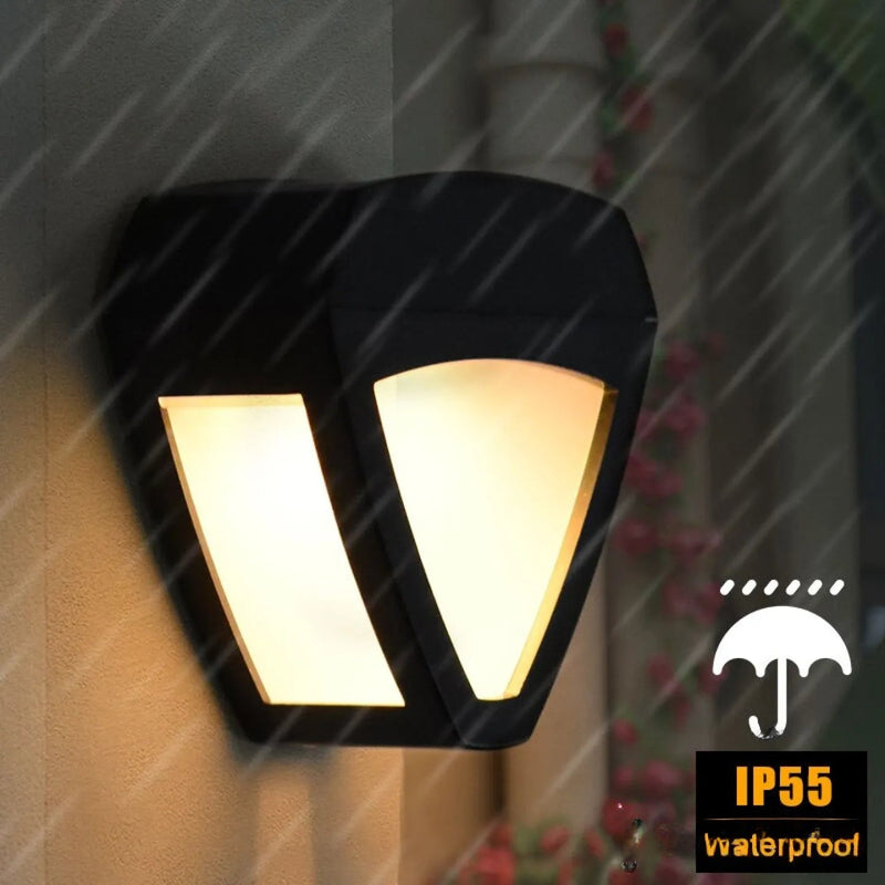 Applique solaire murale décorative LED extérieure jardin