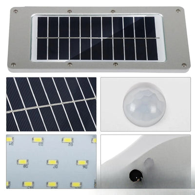 Applique solaire à détecteur 16 LED - panneau et capteur PIR