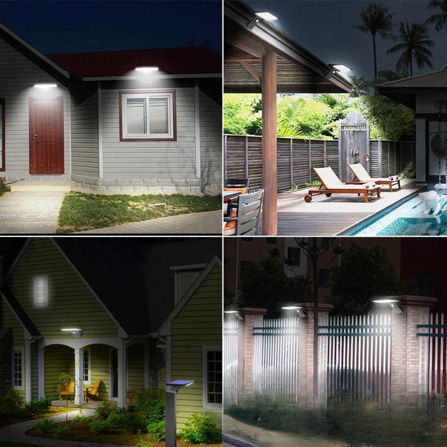 Applique solaire LED murale extérieur étanche IP65 installations