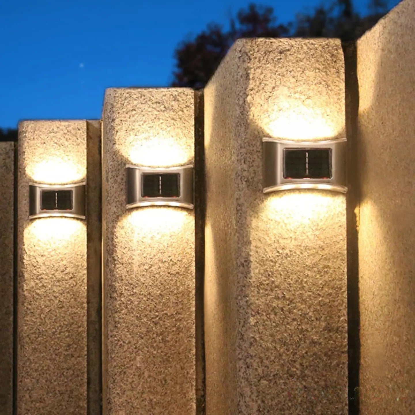 Applique Murale Bidirectionnelle Solaire LED Extérieure