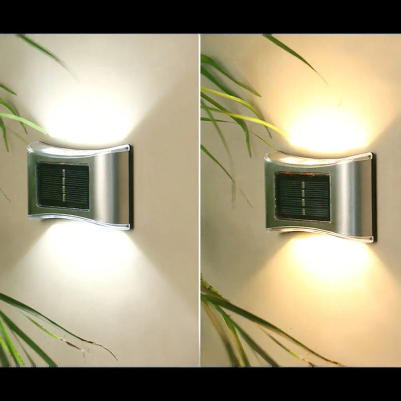 Applique Murale Bidirectionnelle Solaire LED Extérieure