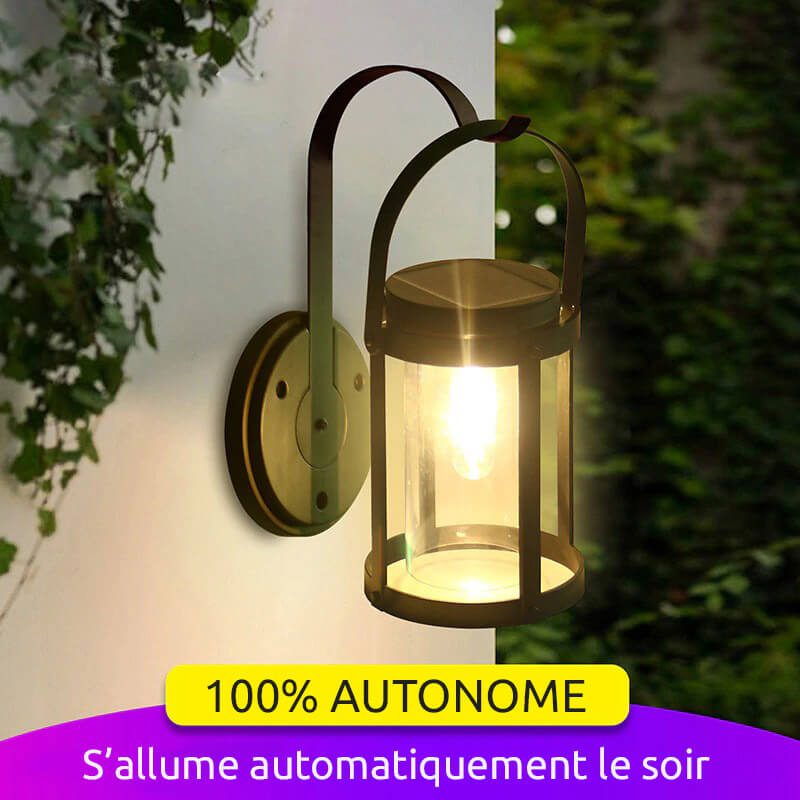 Applique solaire de jardin murale
