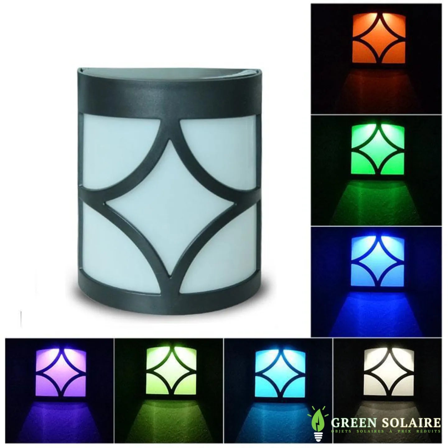 APPLIQUE SOLAIRE COULEUR LED MULTICOLORE RGB