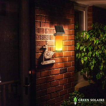 Applique Solaire Décorative Murale LED Jardin Lot de 2