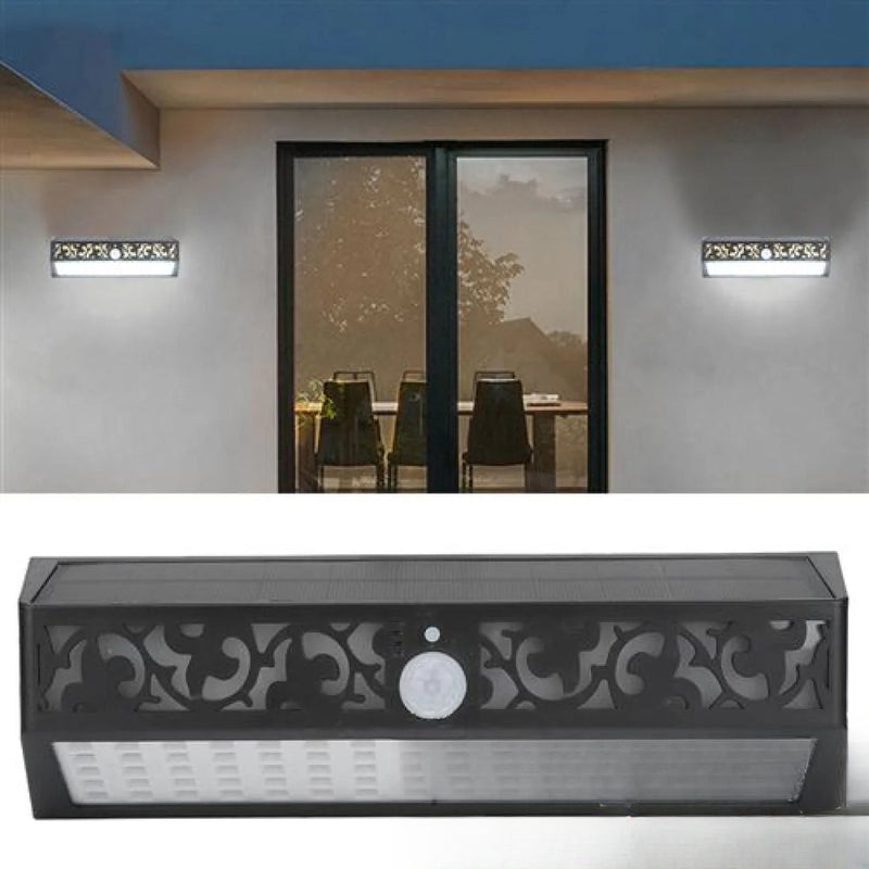 Applique solaire murale design détecteur de mouvement LED