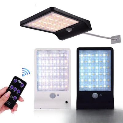 Applique solaire murale LED extérieure avec mât - vue produit