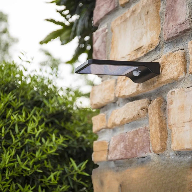 Applique solaire murale LED extérieure avec mât - vue produit