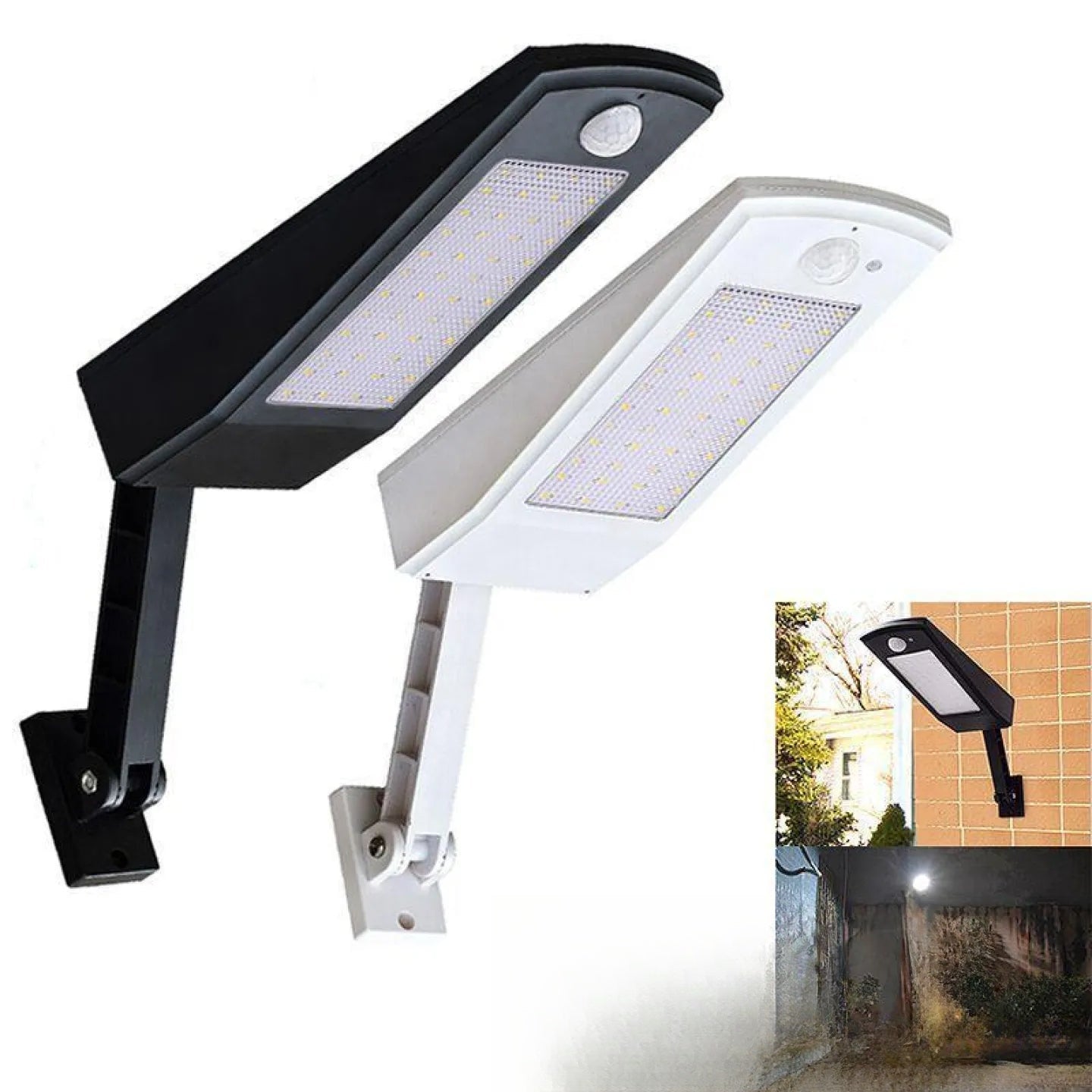 Applique solaire murale LED extérieure puissante - vue produit