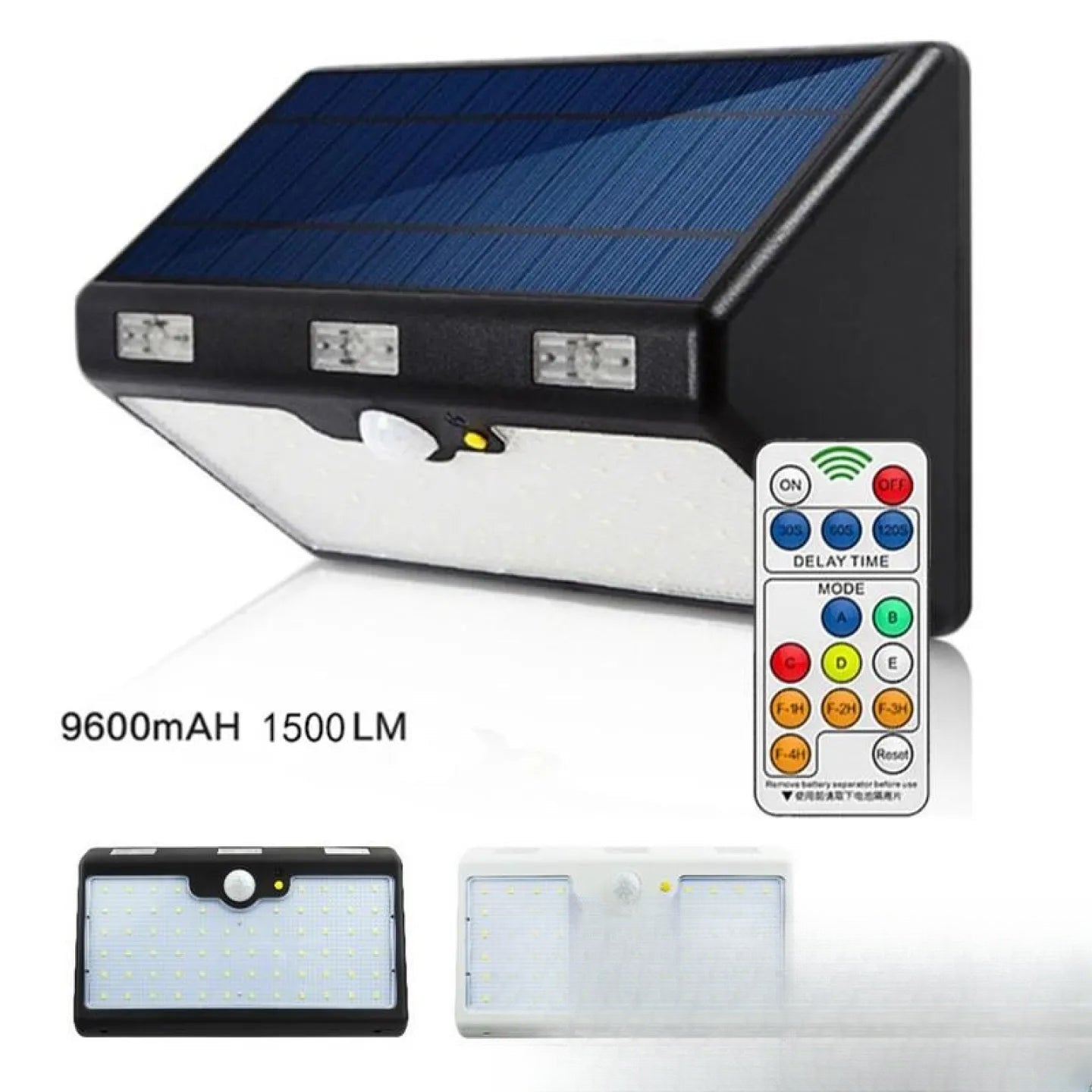 Applique solaire murale LED 1500lm extérieure Olympe - vue produit