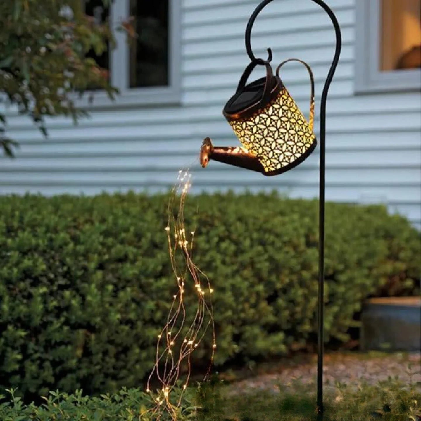 Arrosoir Lumineux Solaire Décoration Cascade Jardin