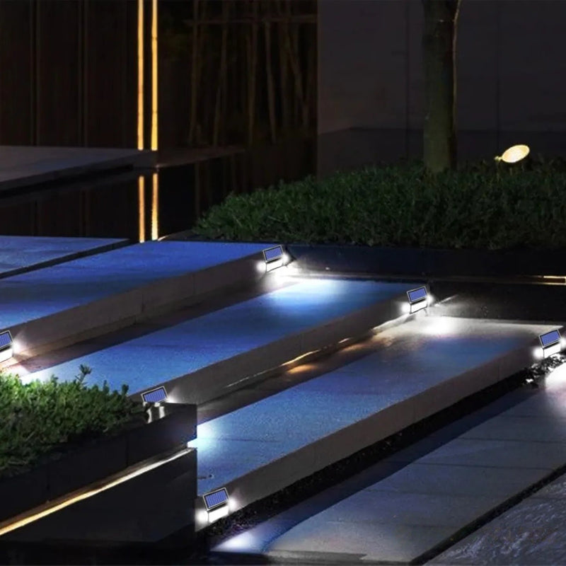 Éclairage solaire balcon et marche d'escalier LED 30 LED