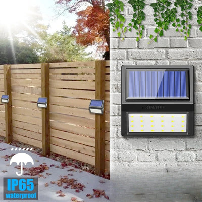 Éclairage solaire balcon scènes d'installation jardin et mur