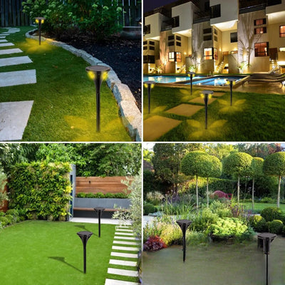 Borne Solaire de Balisage Extérieur LED Allée Jardin – borne installée le long de l'allée