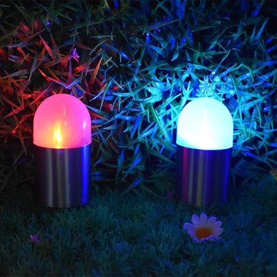 Balise Solaire de Jardin LED Multicolore RGB Lot de 4