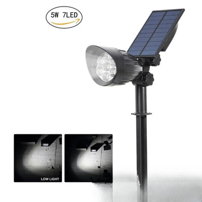 Spot solaire lumière blanche LED pour éclairage de jardin