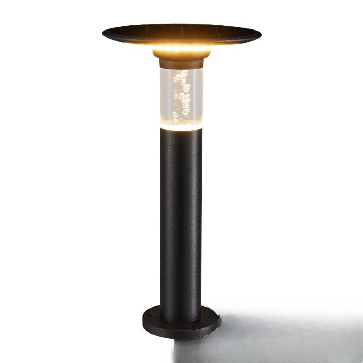 Borne solaire LED à bulle lumineuse pour jardin extérieur