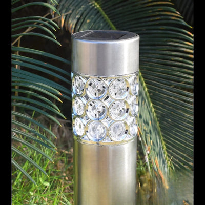 Borne Solaire Décorative Lumineuse Jardin Extérieur – recharge solaire autonome, sans fil